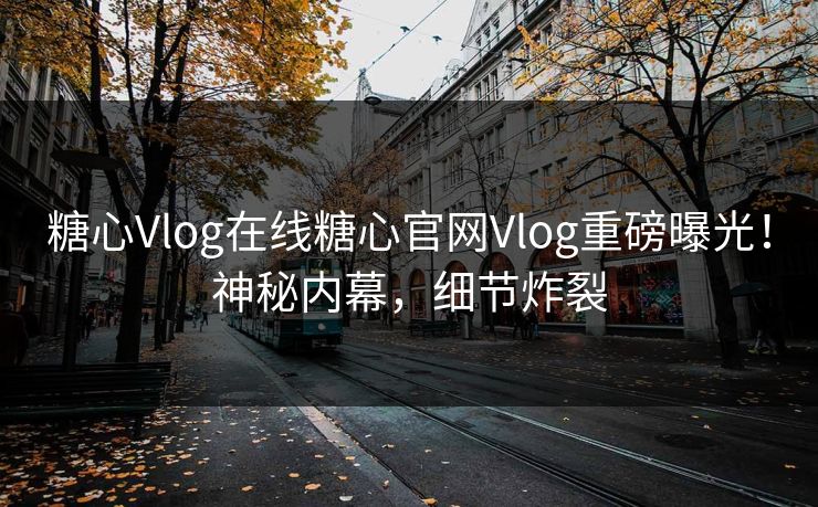 糖心Vlog在线糖心官网Vlog重磅曝光！神秘内幕，细节炸裂