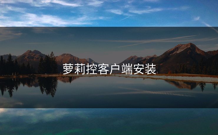 萝莉控客户端安装